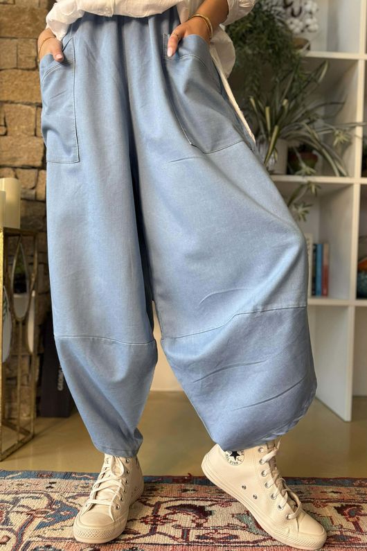 Essential Stretch Shelby Barrel Jean Light Denim 